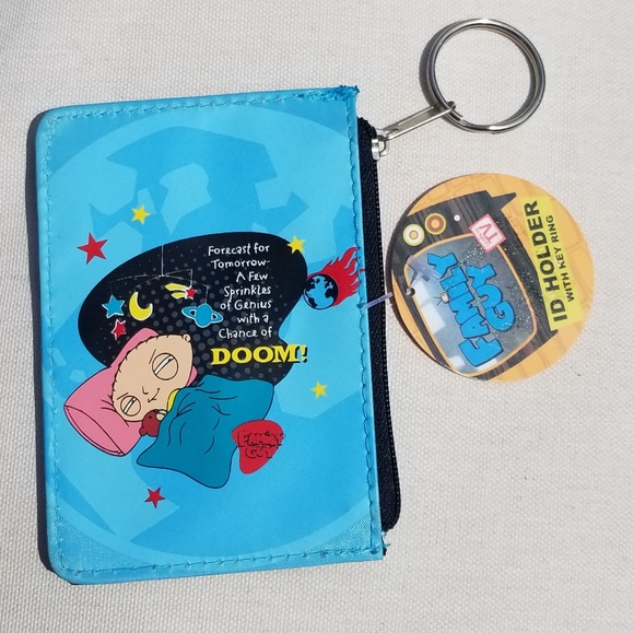 Family Guy Wallet ID Holder w/Key Ring - Picture 4 of 4